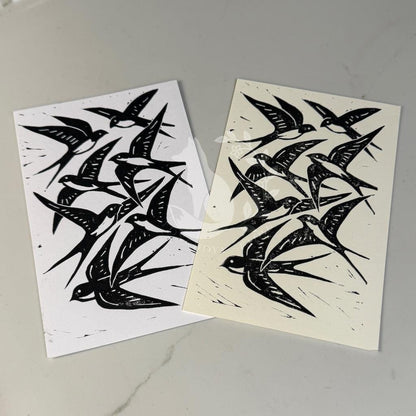 Swallows - Greeting Card