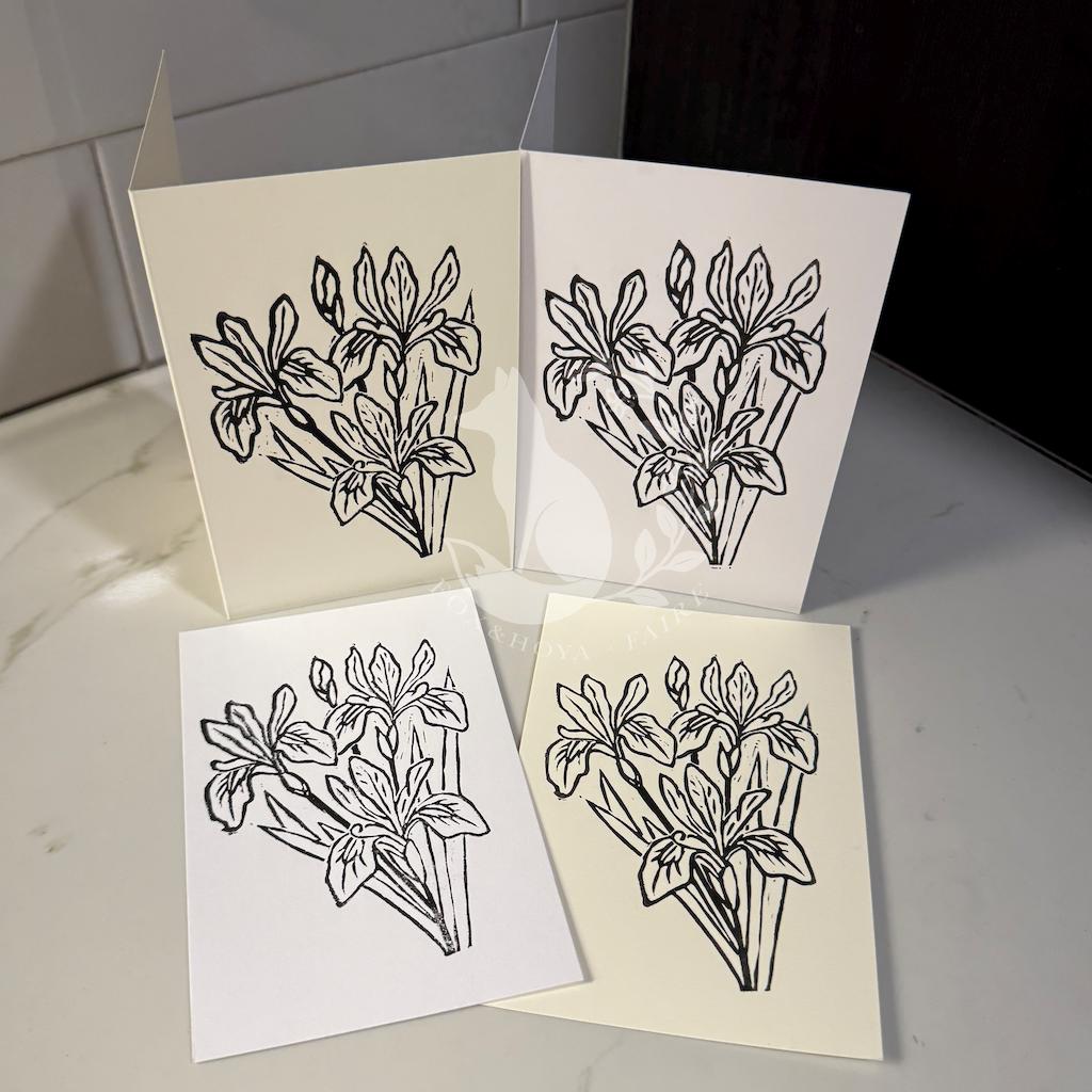 Irises - Greeting Card