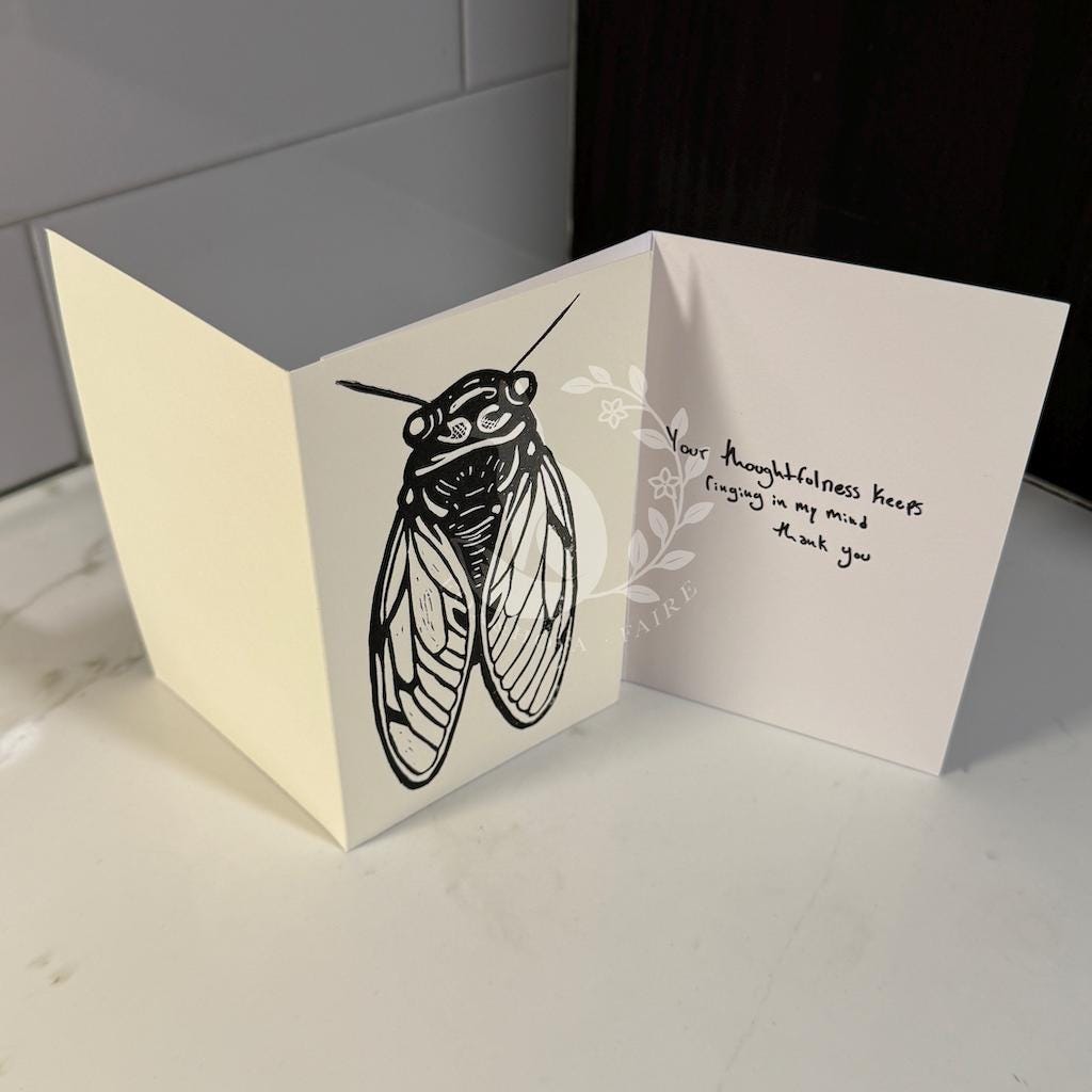 Cicada - Greeting card