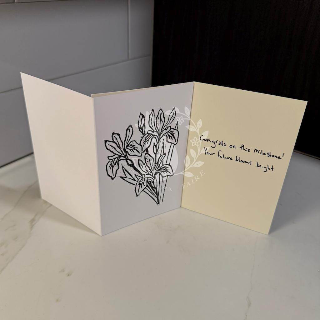 Irises - Greeting Card